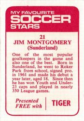 1971-72 IPC Magazines My Favorite Soccer Stars (Tiger) #21 Jim Montgomery Back