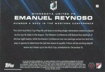 2020 Topps On-Demand Set 24: 2020 MLS Soccer Playoffs #8 Emanuel Reynoso Back