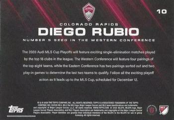 2020 Topps On-Demand Set 24: 2020 MLS Soccer Playoffs #10 Diego Rubio Back