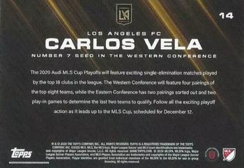 2020 Topps On-Demand Set 24: 2020 MLS Soccer Playoffs #14 Carlos Vela Back