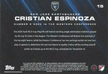 2020 Topps On-Demand Set 24: 2020 MLS Soccer Playoffs #15 Cristian Espinoza Back