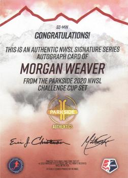 2020 Parkside NWSL Challenge Cup - Signature Series Autograph #SS-MW Morgan Weaver Back
