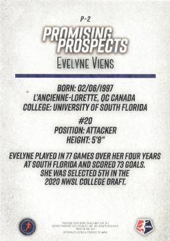 2020 Parkside NWSL Challenge Cup - Promising Prospects #P-2 Evelyne Viens Back