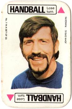 1972-73 A&BC Football Card Game #7 John Greig Front