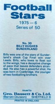 1975-76 Bassett & Co. Football Stars #30 Billy Hughes Back