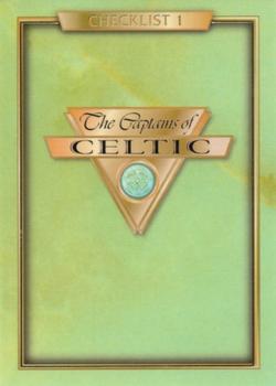1998 Futera Platinum The Captains of Celtic - Promo Set #27 Checklist I Front