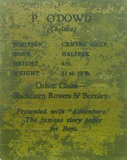 1932 D.C. Thomson Star Footballers (English) #NNO Peter O'Dowd Back
