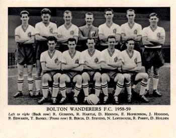 1958-59 Fleetway Football Teams #NNO Bolton Wanderers F.C. Front