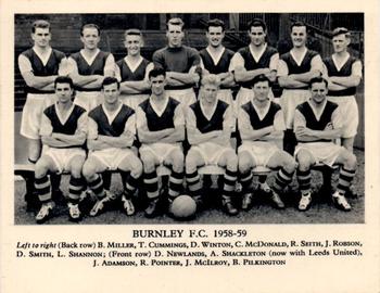 1958-59 Fleetway Football Teams #NNO Burnley F.C. Front