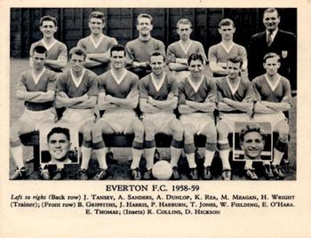 1958-59 Fleetway Football Teams #NNO Everton F.C. Front