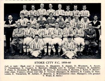 1959-60 Fleetway Football Teams #NNO Stoke City F.C. Front