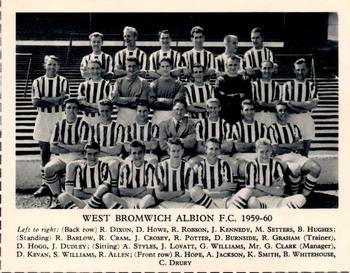 1959-60 Fleetway Football Teams #NNO West Bromwich Albion F.C. Front