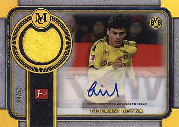 2019-20 Topps Museum Collection Bundesliga - Museum Autograph Relics Gold #MAR-GR Giovanni Reyna Front