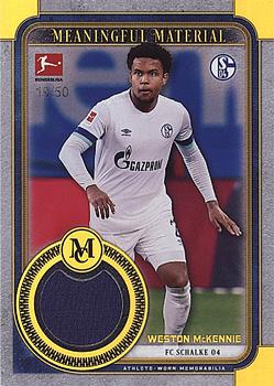2019-20 Topps Museum Collection Bundesliga - Meaningful Material Single Relics Gold #MMSR-WM Weston McKennie Front