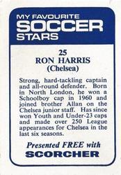 1969-70 IPC Magazines My Favorite Soccer Stars (Scorcher) #25 Ron Harris Back