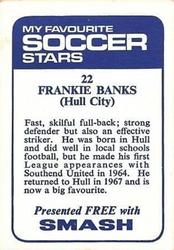 1969-70 IPC Magazines My Favorite Soccer Stars (Smash) #22 Frankie Banks Back