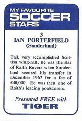 1969-70 IPC Magazines My Favorite Soccer Stars (Tiger) #3 Ian Porterfield Back