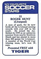 1969-70 IPC Magazines My Favorite Soccer Stars (Tiger) #11 Roger Hunt Back