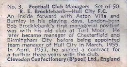 1959 Clevedon Confectionery Football Club Managers #3 Bob Brocklebank Back