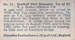1959 Clevedon Confectionery Football Club Managers #21 Ted Drake Back
