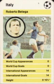 1978-79 Top Trumps World Cup '78 #NNO Roberto Bettega Front