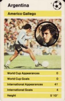 1978-79 Top Trumps World Cup '78 #NNO Americo Gallego Front