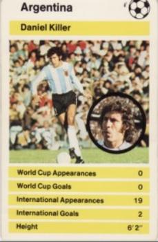 1978-79 Top Trumps World Cup '78 #NNO Daniel Killer Front