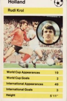1978-79 Top Trumps World Cup '78 #NNO Ruud Krol Front