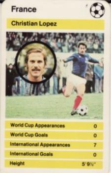 1978-79 Top Trumps World Cup '78 #NNO Christian Lopez Front