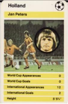1978-79 Top Trumps World Cup '78 #NNO Jan Peters Front