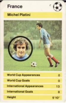 1978-79 Top Trumps World Cup '78 #NNO Michel Platini Front