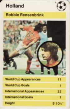 1978-79 Top Trumps World Cup '78 #NNO Rob Rensenbrink Front