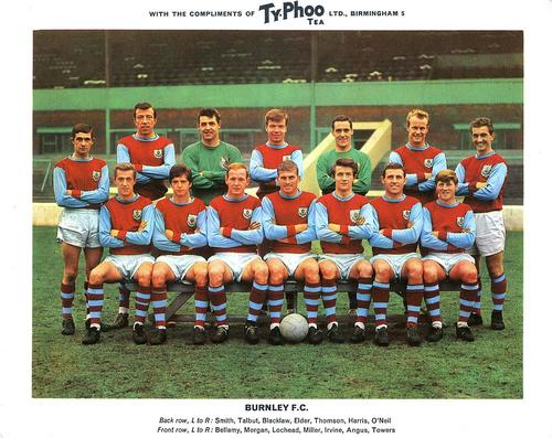 1965-66 Ty-Phoo Famous Football Clubs #NNO Burnley F.C. Front