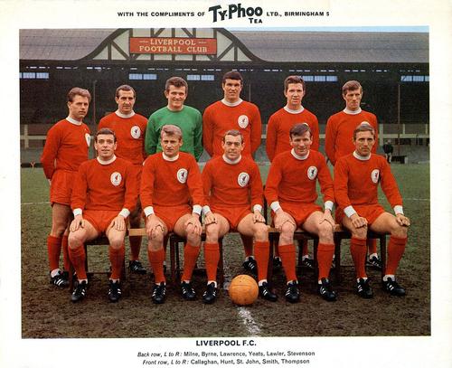 1965-66 Ty-Phoo Famous Football Clubs #NNO Liverpool F.C. Front