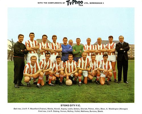 1965-66 Ty-Phoo Famous Football Clubs #NNO Stoke City F.C. Front