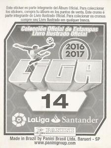 2016-17 Panini LaLiga Santander Stickers (Brazil) #14 Yannick Carrasco Back