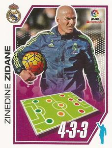 2016-17 Panini LaLiga Santander Stickers (Brazil) #100 Zinedine Zidane Front