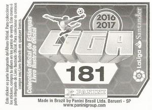 2016-17 Panini LaLiga Santander Stickers (Brazil) #181 Pedro Bigas Back