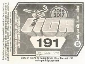 2016-17 Panini LaLiga Santander Stickers (Brazil) #191 Club Emblem Back