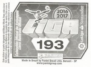 2016-17 Panini LaLiga Santander Stickers (Brazil) #193 Federico Ricca Back