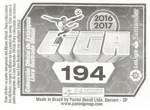 2016-17 Panini LaLiga Santander Stickers (Brazil) #194 Ignacio Camacho Back