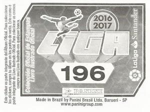 2016-17 Panini LaLiga Santander Stickers (Brazil) #196 Sandro Ramirez Back