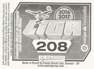 2016-17 Panini LaLiga Santander Stickers (Brazil) #208 Carlos Vela Back
