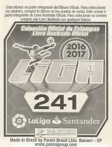 2016-17 Panini LaLiga Santander Stickers (Brazil) #241 Celso Borges Back