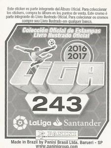 2016-17 Panini LaLiga Santander Stickers (Brazil) #243 Enzo Perez Back