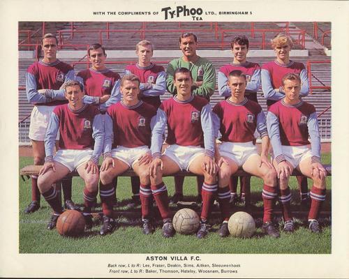 1963-64 Ty-Phoo Famous Football Clubs 1st Series Premium #NNO Aston Villa Front