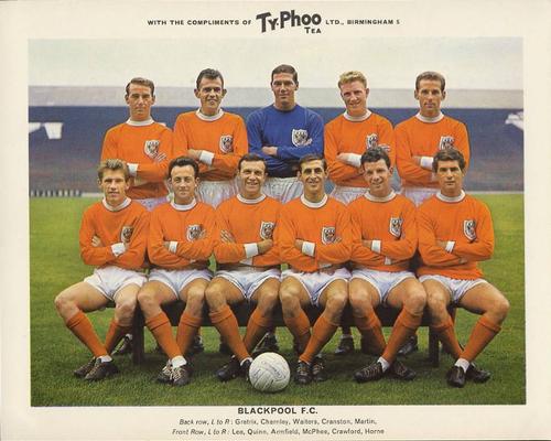 1963-64 Ty-Phoo Famous Football Clubs 1st Series Premium #NNO Blackpool Front