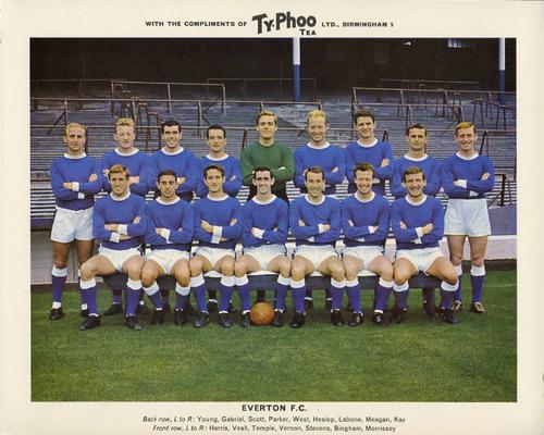 1963-64 Ty-Phoo Famous Football Clubs 1st Series Premium #NNO Everton Front