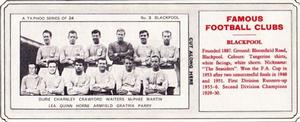 1963-64 Ty-Phoo Famous Football Clubs 1st Series (Packet) #3 Blackpool Front