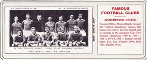 1963-64 Ty-Phoo Famous Football Clubs 1st Series (Packet) #15 Manchester United Front